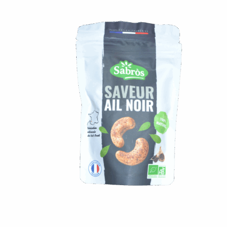 Noix de cajou ail noir bio La Maison de l'Ail Noir doypack 100g
