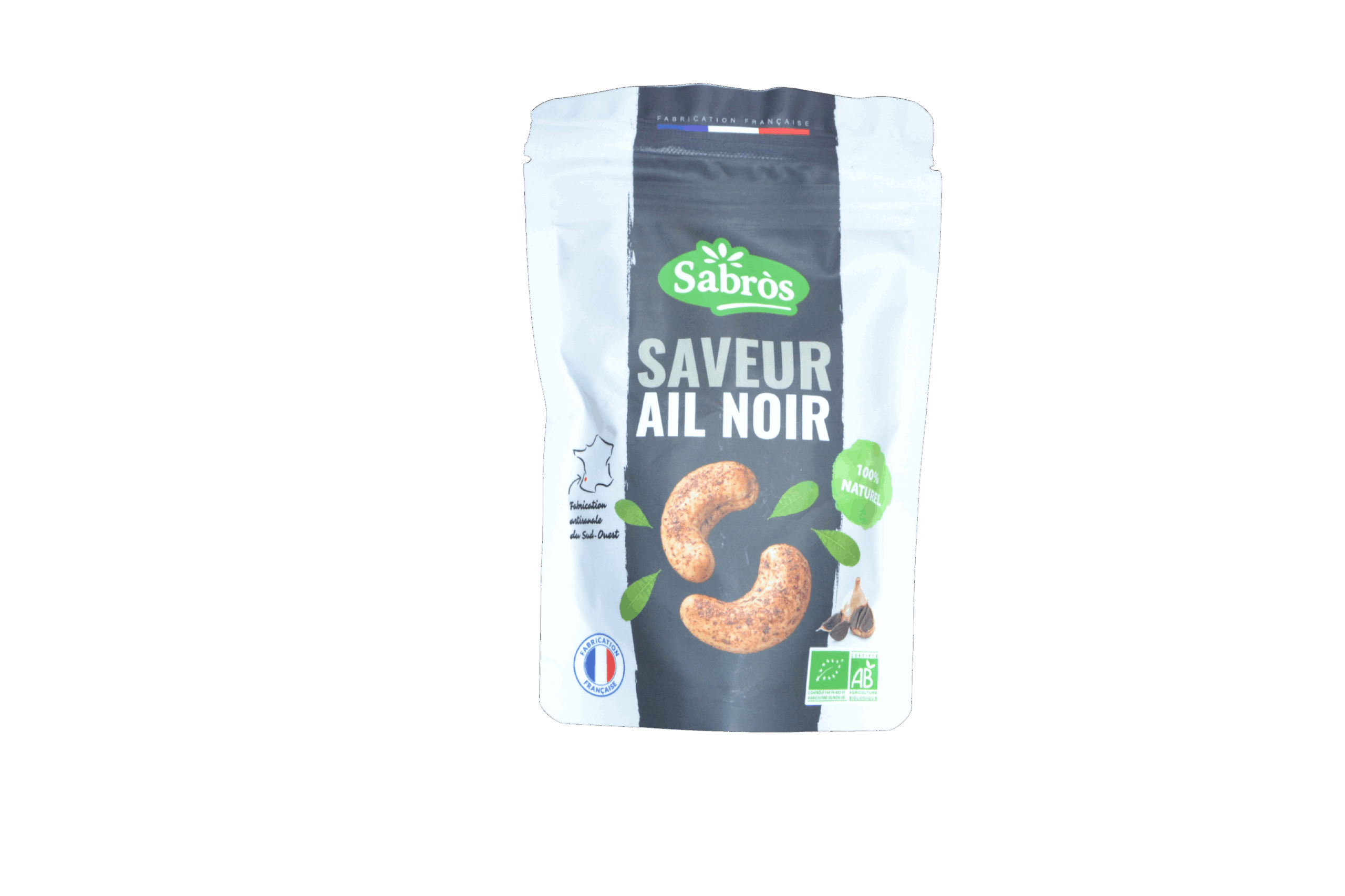 Noix de cajou ail noir bio La Maison de l'Ail Noir doypack 100g