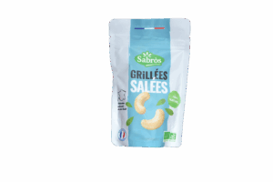 Noix de cajou grillées salées bio La Maison de l'Ail Noir doypack 100g