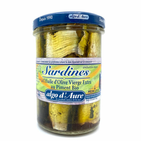 Algo d'Aure - Sardines à l'huile d'olive vierge extra au piment bio