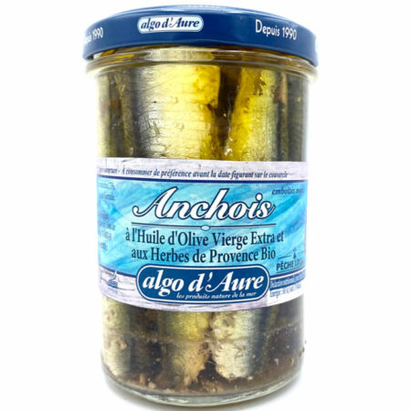 Algo d'Aure - Anchois à l'huile d'olive et aux Herbes de Provence bio