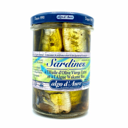 Algo d'Aure - Sardines à l'huile d'olive vierge extra et à l'algue wakamé bio