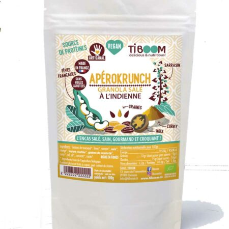 Tiboom - Apérokrunch - Granola salé à l'Indienne