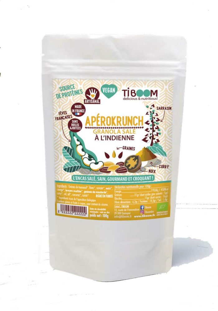 Tiboom - Apérokrunch - Granola salé à l'Indienne