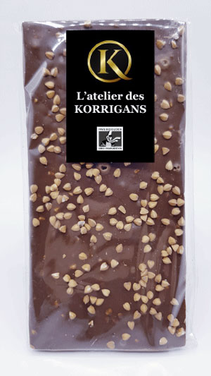L'Atelier des Korrigans - Fournisseur Chocolat bio - Tablette de Chocolat noir au Sarrasin