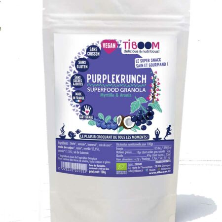 Tiboom - Purplekrucnh- Superfood Granola Mytille & Aronia
