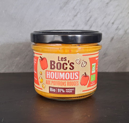Les Boc's - Houmous aux poivrons rouges bio