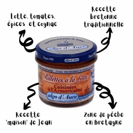 Algo d'Aure - Rillettes à la Lotte Cuisinées à l'Armoricaine