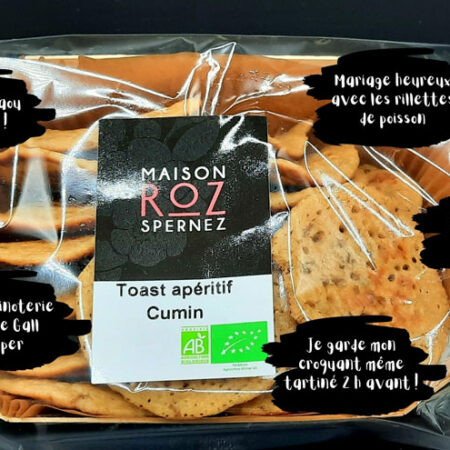 Maison Roz Spernez - Toast apéritif Cumin