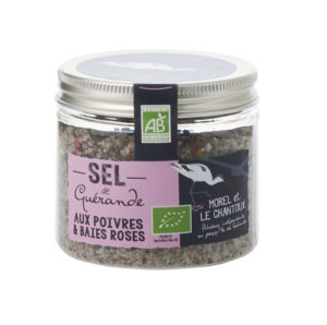 L'Atelier du Sel - Sel de Guérande aux Poivres & Baies Roses bio - Boîte de 150g