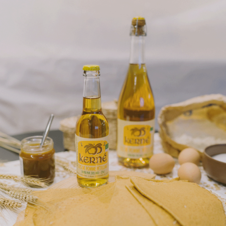 Kerné - Jus de pomme pétillant 100% pur jus bio 75cl et 25cl