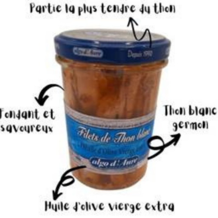 Algo d'Aure - Filets de Thon blanc à l'huile d'olive