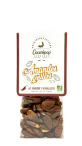 Amandes grillées au piment d’Espelette bio Cocoripop