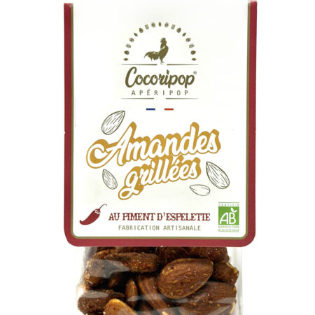 Amandes grillées au piment d’Espelette bio Cocoripop